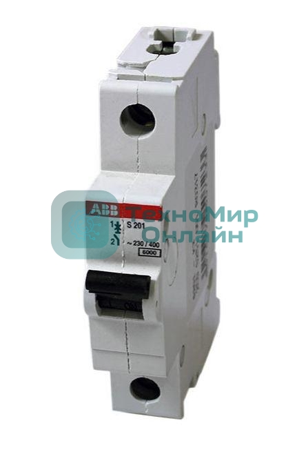 Выключатель автоматический модульный 1п C 10А 6кА S201 ABB 2CDS251001R0104