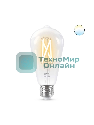 Лампа светодиодная WiZ Wi-Fi BLE60WST64E27927-65CL1PF/6