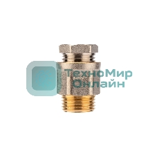 Сальник Rexant с резьбой 1/2 для ввода кабеля в трубу, никелированная латунь