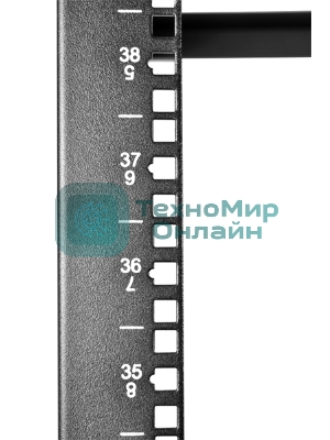 Стойка телекоммуникационная серверная 42U, глубина 750 мм, черный