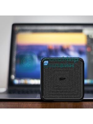 Внешний SSD 2TB Silicon Power PC60, External, USB 3.2 Type-C R/W - 540/500 MB/s черный