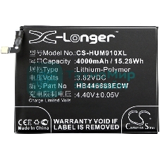 Аккумулятор CameronSino CS-HUM910XL HB446688ECW для Huawei Ascend Mate 9 Pro3.82V, 4000mAh, 15.28Wh