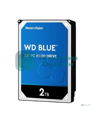 Жесткий диск WD SATA-III 2Tb WD20EARZ Desktop Blue (5400rpm) 64Mb 3.5