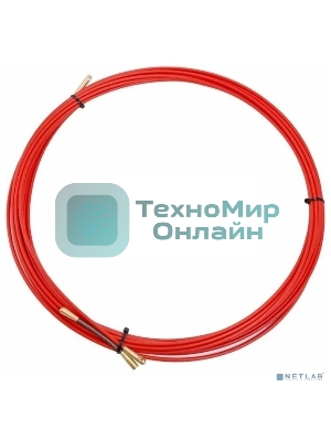 Протяжка кабельная Rexant (мини УЗК в бухте), стеклопруток, d=3,5мм, 30м красная