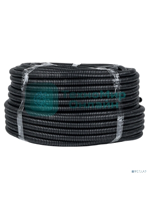 Труба гофрированная ПНД EKF tpnd-25n Plast с зондом d 25 мм черная EKF PROxima бухта 75 м