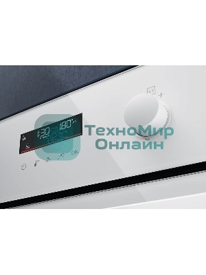 Духовой шкаф электрический Electrolux EOD6F77WV с конвекцией, приготовление на пару, объем 72 л, утапливаемые переключатели, 9 режимов,очистка каталитическая, 3 стекла в дверце, направляющие проволочные + телескопические (1 уровень), термощуп