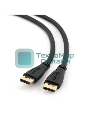 Кабель DisplayPort Gembird/Cablexpert, 1м, 20M/20M, черный, экран, пакет