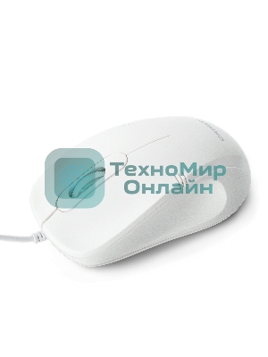 Мышь проводная Crown CMM-502 белый, 1000 dpi, USB, кнопки - 3