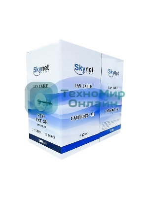 Кабель SkyNet Premium FTP outdoor 4x2x0,51, медный, FLUKE TEST, кат.5e, однож., 305 м, box, черный