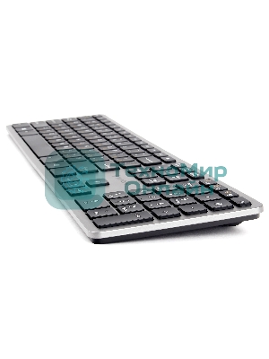 Клавиатура беспроводная Gembird KBW-3, USB, серебристый/черный