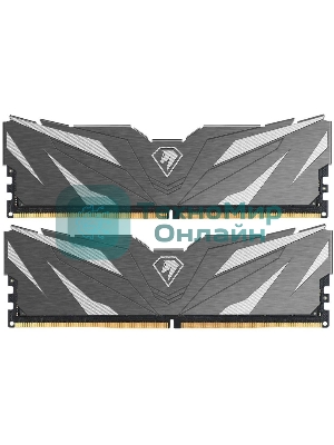 Оперативная память NETAC, DDR4, 16GB (2x8GB), 3200MHz, CL16, DIMM, с радиаторами, черный