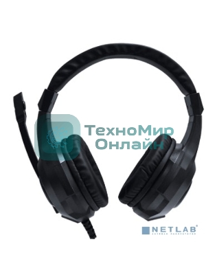 Гарнитура проводная Qumo HALO GHS0018, стерео, 2х3,5 Jack+USB(питание), с микрофоном