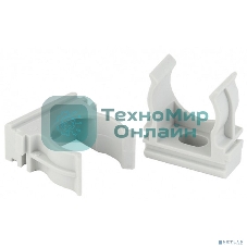 Крепеж-клипса ЭРА (cерый) для трубы d 16мм (100/2000/60000)