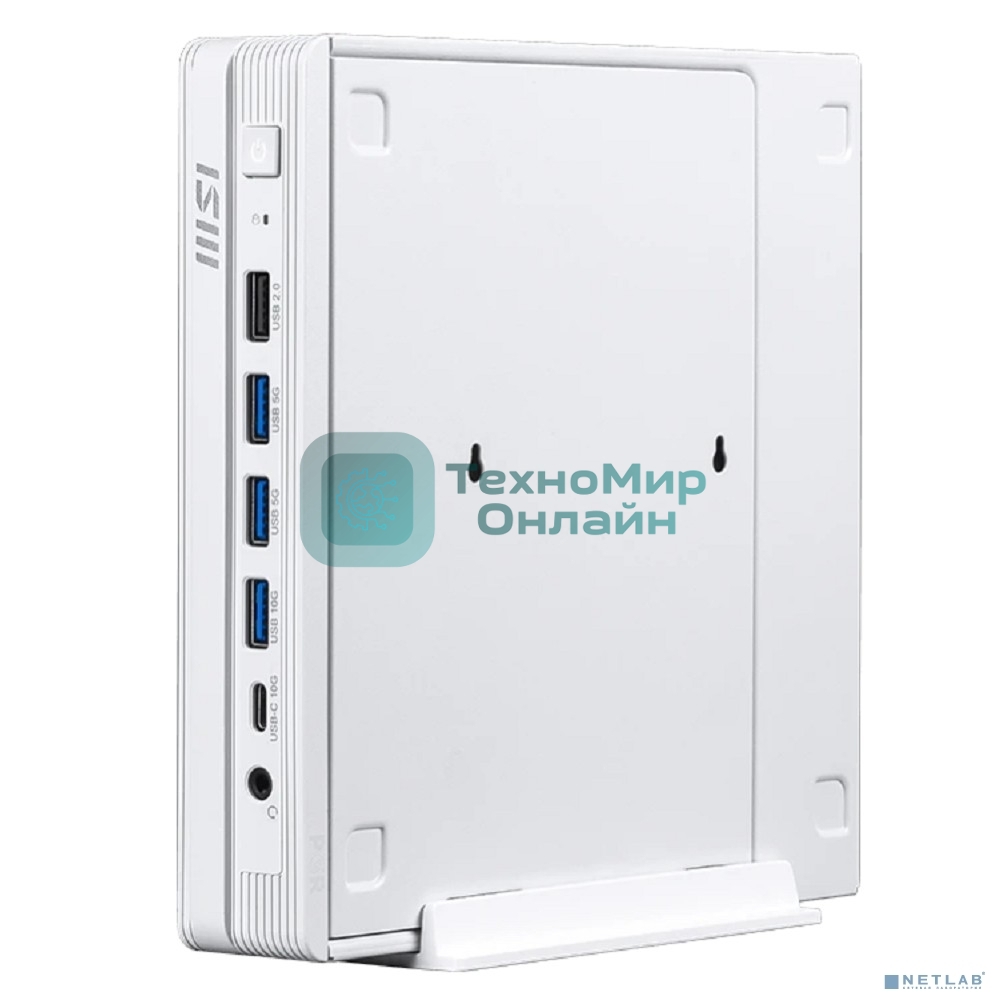 Неттоп MSI Pro DP10 A14MG-011XRU i5 14400 (2.5) 16Gb SSD512Gb UHDG без ОС 2.5xGbitEth WiFi BT белый (9S6-B21012-011)