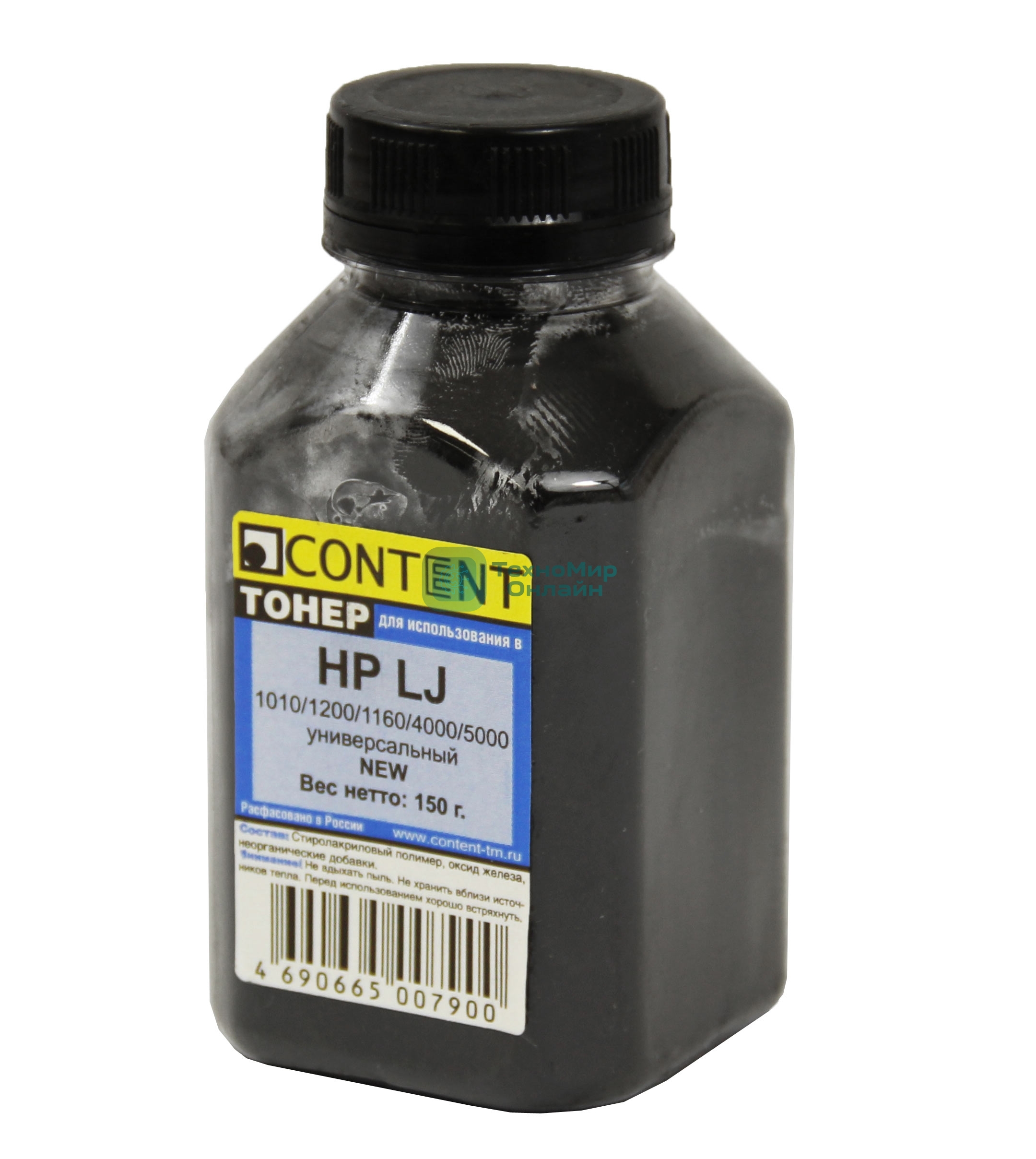 Тонер Content - для LJ 1010/1200/1160/4000/5000 new (150гр) банка универсальный
