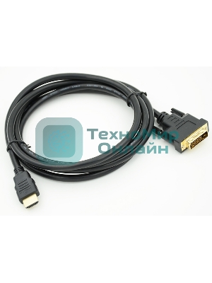 Кабель видео Behpex HDMI (m)/DVI-D (Dual Link) (m) 2м. черный