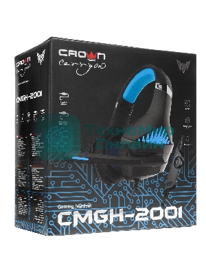 Гарнитура Crown CMGH-2001 чёрный, проводная