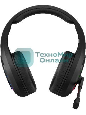 Гарнитура Bloody GR230 чёрный, беспроводная + проводная, радиоканал, до 40 ч, подсветка