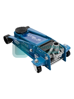 Домкрат Stels 51133 гидравлический подкатной быстрый подъем 3 т quick lift 130–465 мм профессиональный