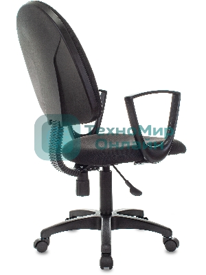 Кресло Бюрократ CH-1300N/3C11 черный, экокожа, 120 кг, механизм качания