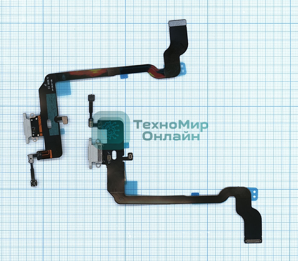 Шлейф разъема питания для iPhone XS белый