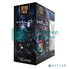 Гарнитура проводная Qumo HALO GHS0018, стерео, 2х3,5 Jack+USB(питание), с микрофоном