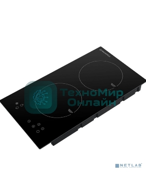 Индукционная варочная панель Maunfeld EVI.292-BK, конфорок: 2 шт., стеклокерамика, независимая, черный