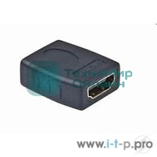 Переходник Gembird Переходник HDMI-HDMI 19F/19F, золотые разъемы, пакет
