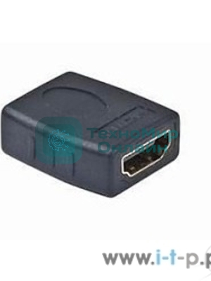 Переходник Gembird Переходник HDMI-HDMI 19F/19F, золотые разъемы, пакет