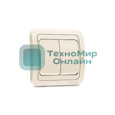 Выключатель 2-кл. Makel СП Mimoza 10А IP20 крем./крем.