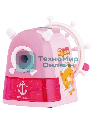 Точилка для карандашей механическая Deli Sailor E0665 1 отверстие пластик ассорти