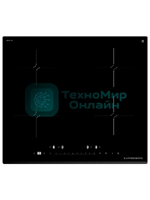 Варочная панель Kuppersberg/Варочная панель Kuppersberg, индукция, High-Tech, 9 уровней мощности, inverter, таймер, пауза, Booster, автоматическое отключение, слайдерное управление, поддержание тепла, черный
