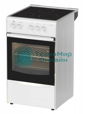 Плита электрическая Darina 1B EC 331 606 W белый/черный, конфорок 3 шт, духовка 50 л, 50 см x 85 см x 56 см