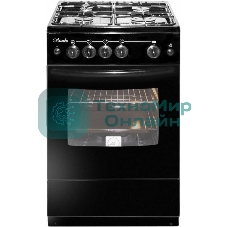 Плита газовая Лысьва ГП 400 М2С -2у черный, конфорок 4 шт, духовка 57 л, 50 см x 84 см x 60 см (без крышки)