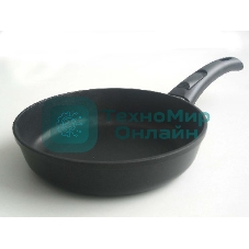 НЕВА МЕТАЛЛ ПОСУДА 9026 д.26(Диаметр 26 см. Съемная ручка. 4-х слойное антипригарное покрытие ТИТАН пк. Равномерно нагревается за счет особой конструкции корпуса по принципу 