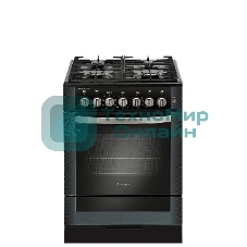 Плита комбинированная Gefest 6502-03 0029 черный, конфорок 4 газовых, духовка 55 л, 60 см x 85 см x 60 см