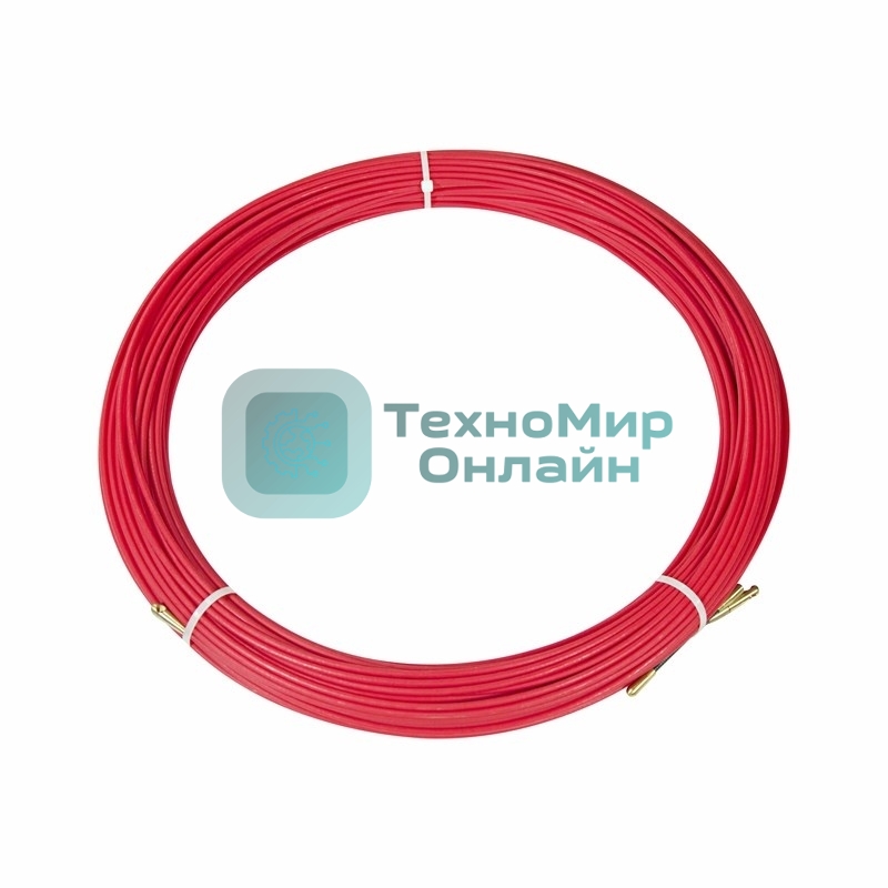 Протяжка кабельная Rexant (мини УЗК в бухте), стеклопруток, d=3,5 мм 70 м, красная