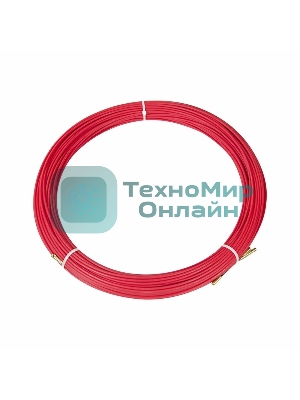 Протяжка кабельная Rexant (мини УЗК в бухте), стеклопруток, d=3,5 мм 70 м, красная