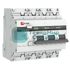Выключатель автоматический дифференциального тока 3п+N C 16А 30мА тип AC 4.5кА АД-32 PROxima EKF DA32-16-30-4P-pro