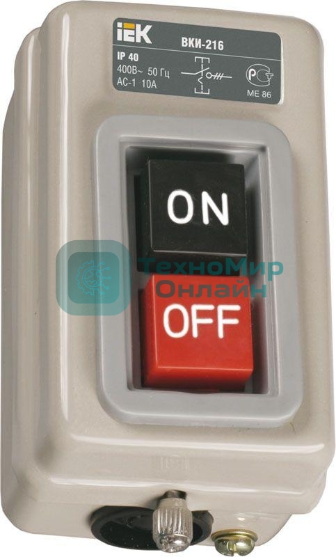 Выключатель ВКИ-216 10А 230/400В IP40 IEK KVK20-10-3