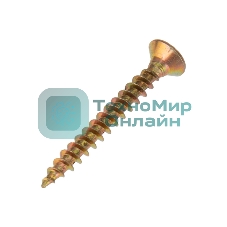 Саморез универсальный Kranz 4х30, желтый цинк, упаковка поставщика (12 000 шт.)