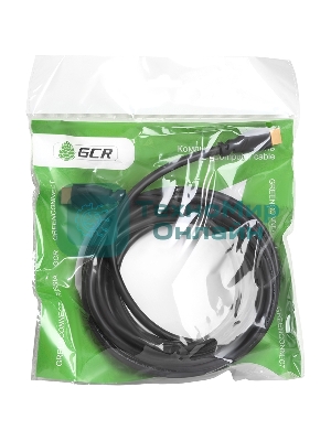 Кабель GCR Premium 1.8m HDMI 2.0, HDR, Ultra HD 4K60 Hz/5K30Hz, 3D, Ethernet 18.0 Гбит/с, OD8.0 мм, 28/26 AWG, черный