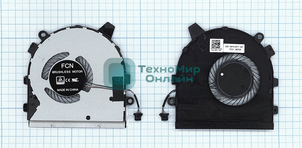 Вентилятор (кулер) для ноутбука Dell Inspiron 13 7390 7391