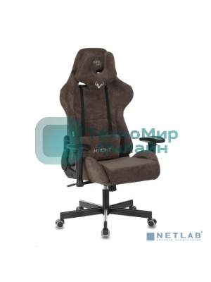 Кресло Бюрократ VIKING KNIGHT LT10 FABRIC коричневый, ткань, 120 кг, механизм качания