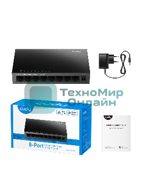 Коммутатор Cudy GS108 (L2) 8x1 Гбит/с неуправляемый