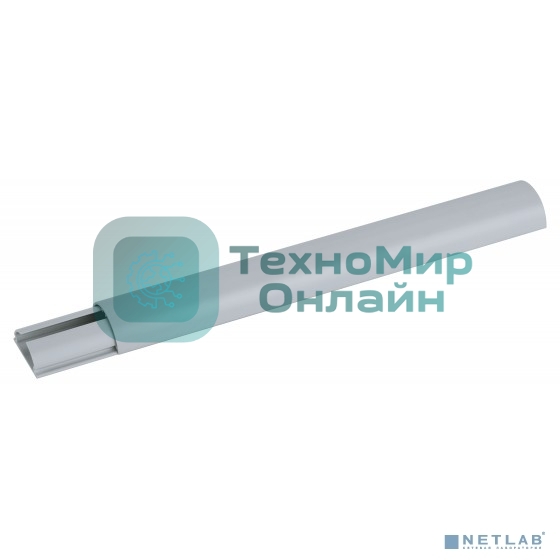 Кабель канал ЭРА KK-30-13-F напольный полукруглый 30х13 серый 40 м