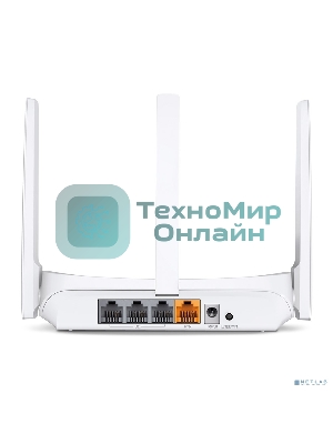 Роутер Mercusys MW306R 300 Mbps Multi-Mode Wireless N Router, 3 × Fixed External Antennas, 3× 10/100 LAN Port, 1× 10/100 WAN Port, 4 in 1- Access Point/Router/Range extender/WISP Mode, WPS/Reset Button, Parental Controls, Guest Network