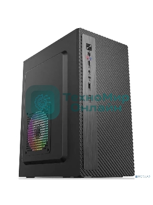 Компьютерный корпус Accord Entry ACC-2053B черный без БП mATX 1x80мм 1x120мм 2xUSB2.0 audio