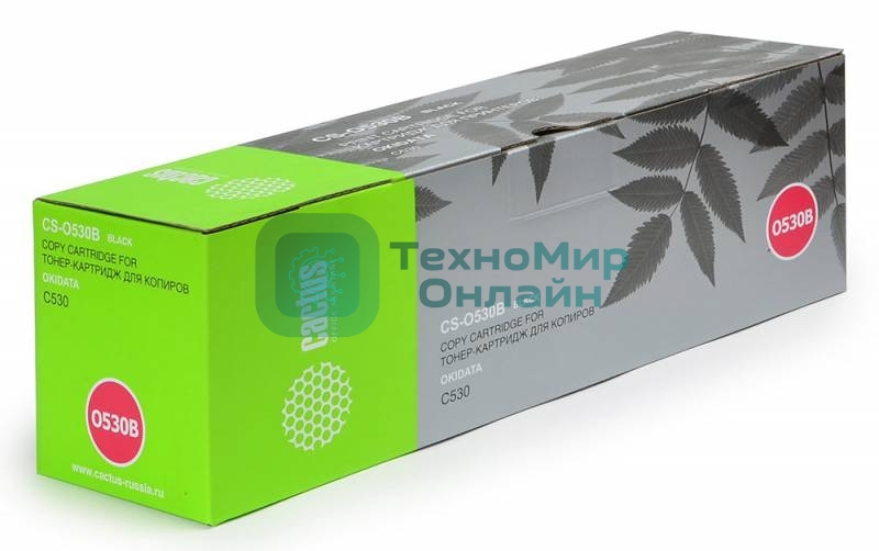 Картридж лазерный Cactus CS-O530BK черный (5000 стр.) для OKI C530