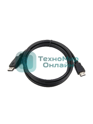 Кабель DisplayPort-HDMI Gembird/Cablexpert 1м, 20M/19M, черный, экран, пакет